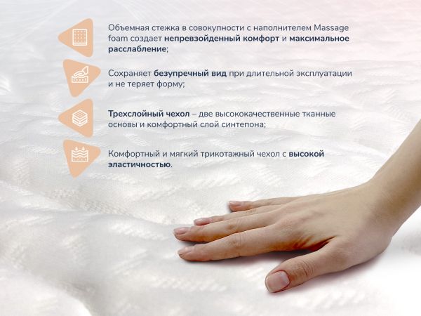 Матрас Dimax Relmas Foam Cocos 3 Zone (Релмас&nbsp;Фоам&nbsp;Кокос&nbsp;3&nbsp;Зоун)